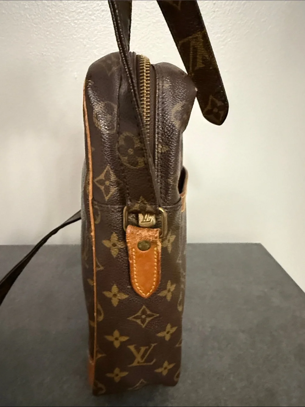 Louis Vuitton Monogram Danube Messenger Bag in Brown and Tan